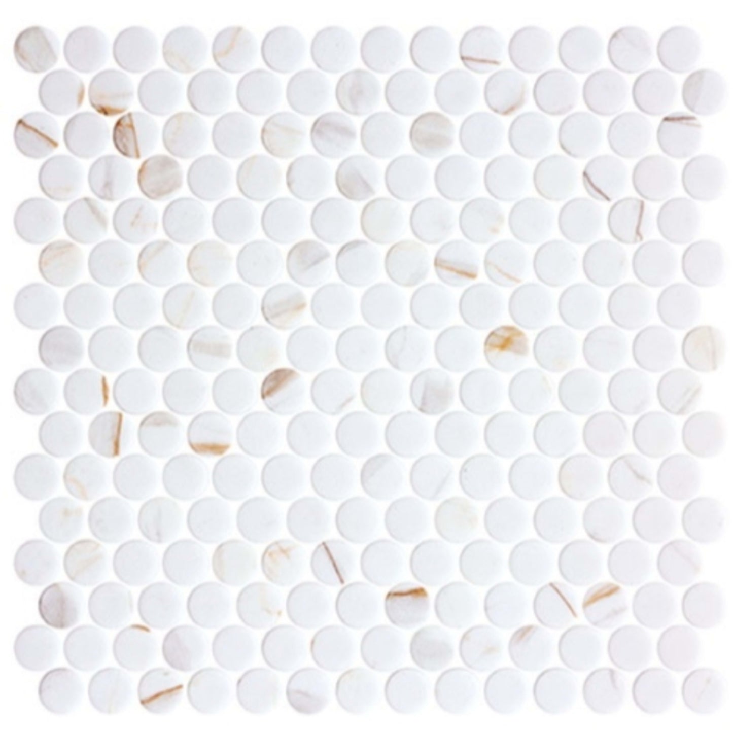 Carolina Dots Collection in Gilded Vogue Glass Tile