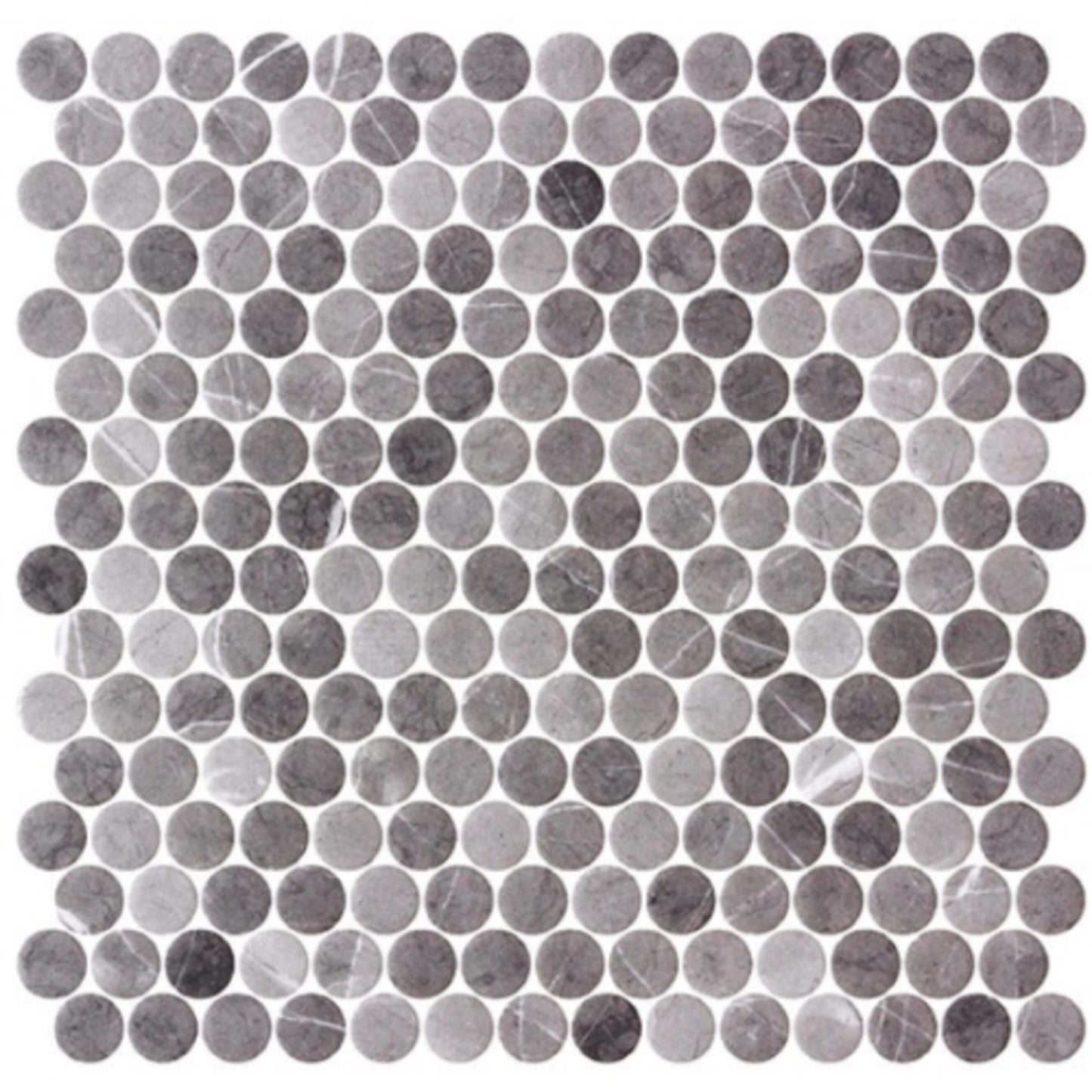 Carolina Dots Collection in Herrera Grafite Glass Tile