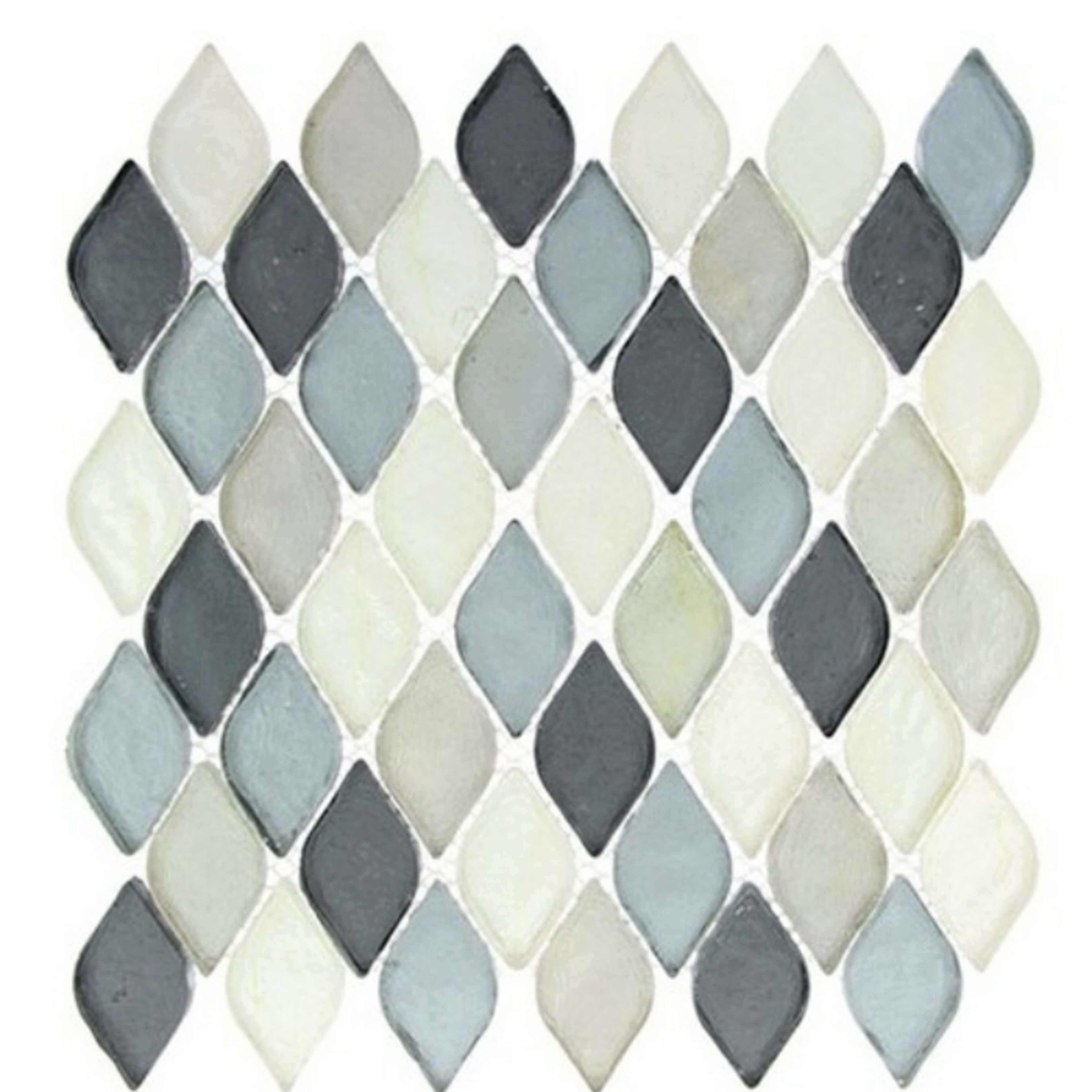 Aquatica Series in Grey Scale Glass Tile