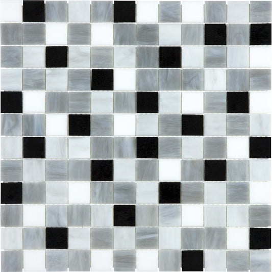 Ornamental Glass in Arabescato Tile
