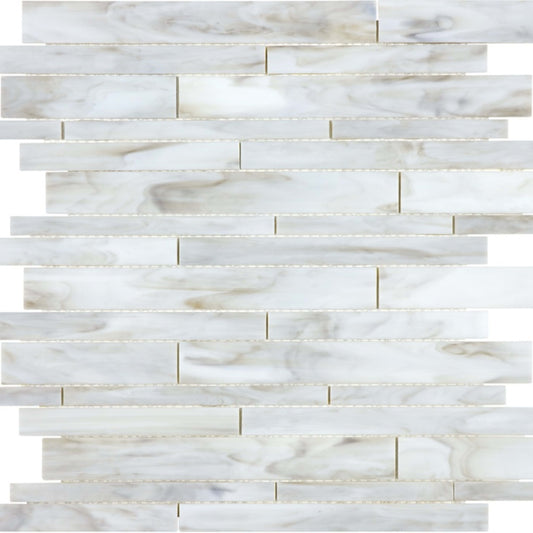 Ornamental Glass in Calacatta Tile