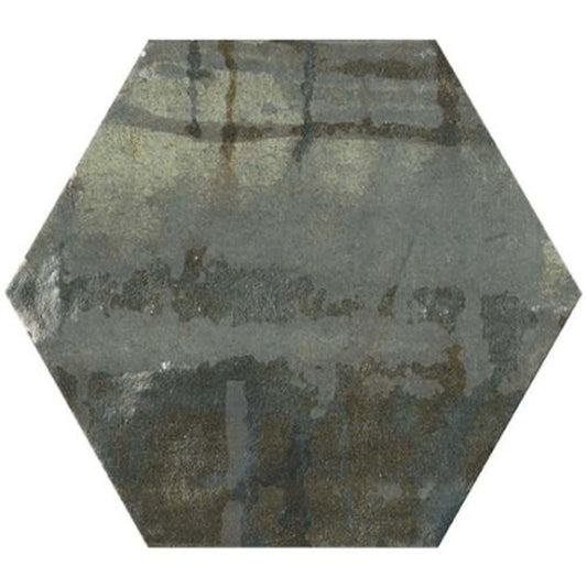 Princeton Glaze in Elm Alley Hexagon Porcelain Tile