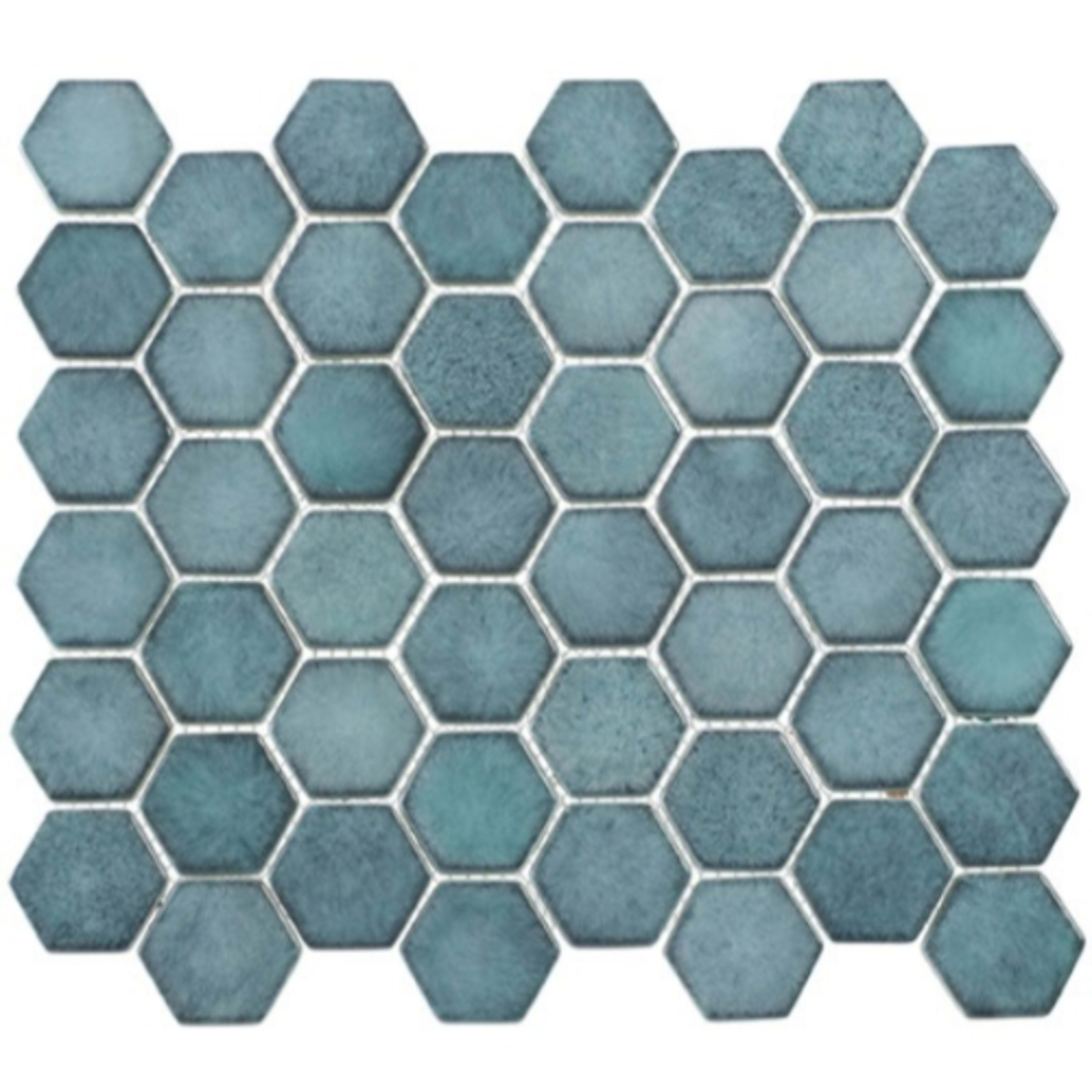 Greenwich Collection Hex in Historic Grand (Hex) Glass Tile